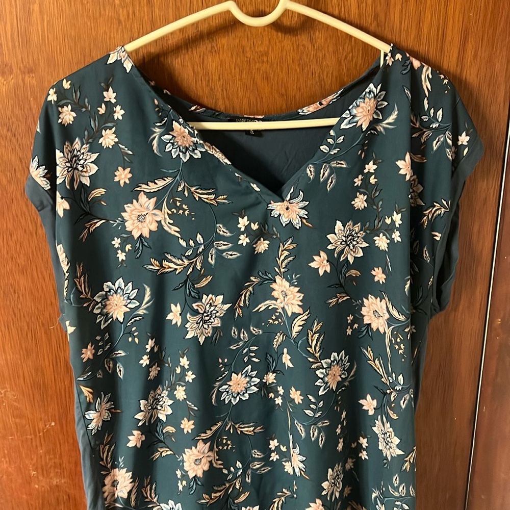 Paper moon short sleeve blouse